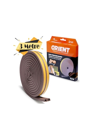 Orient Kapı Pencere Fitili Izolasyon Bandı Kahverengi 2X3 6 Mt N11.192