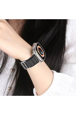 Tedar Apple Watch Uyumlu 38mm Mountain Kordon - Beyaz Najmaddin
