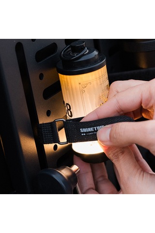 Shinetrip 2 Adet Çok Fonksiyonlu Taşınabilir Kamp Dokuma Kemer 180mm Siyah