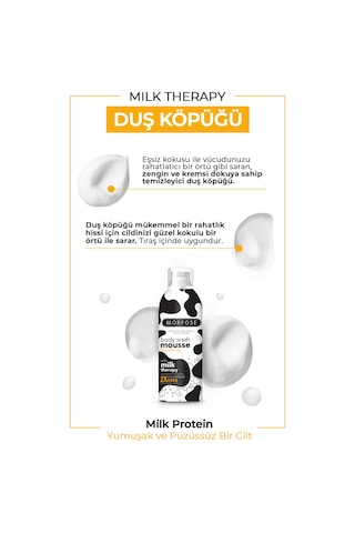 Morfose Milk Therapy Şampuan 1 L + Vücut Duş Köpüğü 200 ML