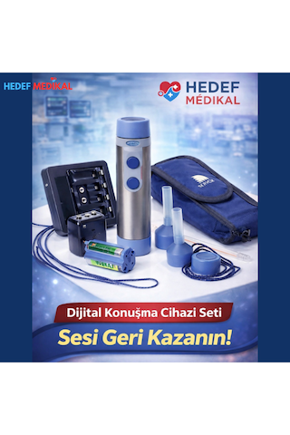 X Dıgıtal Elektrolarenks Gırtlak Konuşma Cihazı