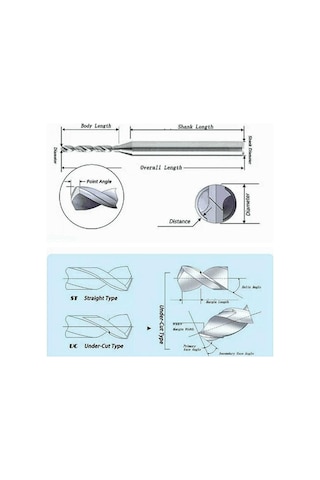 Tungsten Karbür Uçlu Freze Pcb Mikro/mini Matkap Uç 0,7mm X 10 Lu Set