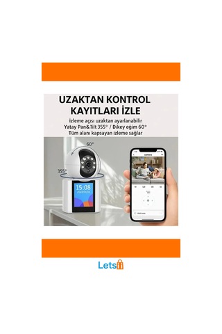 Akıllı Ev Kamerası 2.4 Ghz Bluetooth Sesli Görüntülü İletişim