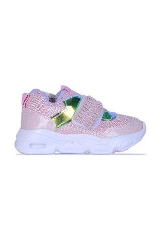 Skuaiter Skuaıter 6800 Cansın Bebe Simli Kız Çocuk Spor Ayakkabı Pembe