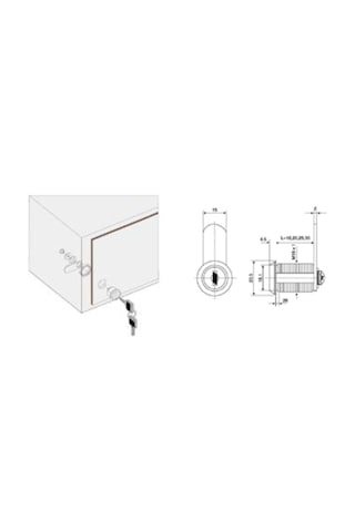Canex Mandallı Çekmece Kilidi 20 Mm 01.103.020