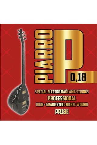 Piarro PR18E Elektro Bağlama Teli Takımı ( Topuzlu )
