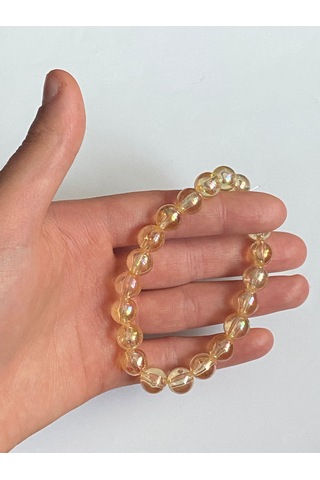 Cam Gibi Parlak Bileklik Açık Sarı