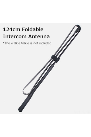 Lemestar Yüksek Kazançlı 124cm Katlanabilir Sma-male Telsiz Anteni - Vhf/uhf Çift Bantlı