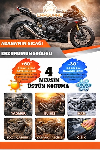 Carguard Arora Cappucino 50cc Ve 125cc Uyumlu Fitilli Motosiklet Brandası Motor Örtüsü-arka Çanta Uyumlu
