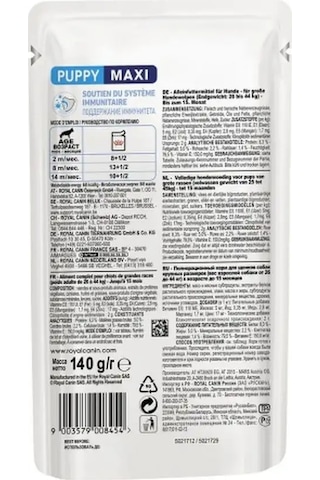 Royal Canin Maxi Puppy Yavru Köpekler İçin, 10x140g 139084301