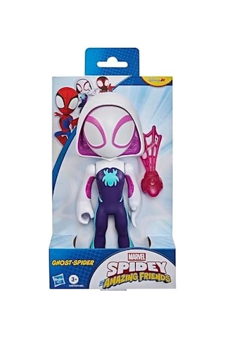 Spidey And His Amazing Süper Büyük 22,5 Cm Ghost-spider Aksiyon Figürü, 3 Yaşından Büyük Erkek Ve Kız Çocukları İçin Süper Kahraman Oyuncağı