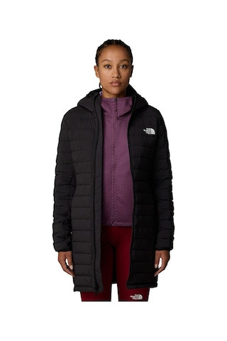 The North Face W Belleview Stretch Down Kadın Outdoor Parka 600 Dolgu Kaz Tüyü NF0A7UK74H01 Siyah