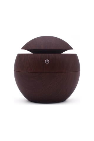 Tenfowee Usb Şarjlı 130ml Ahşap Desenli Nemlendirici Ve Aromaterapi Cihazı, 7 Renk Led Işık, 10-20m² Oda İçin