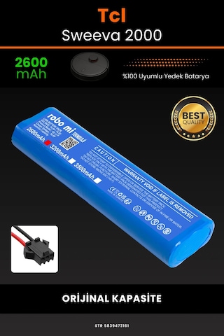 Tcl Sweeva 2000 Serie 2600mAh Robot Süpürge Bataryası