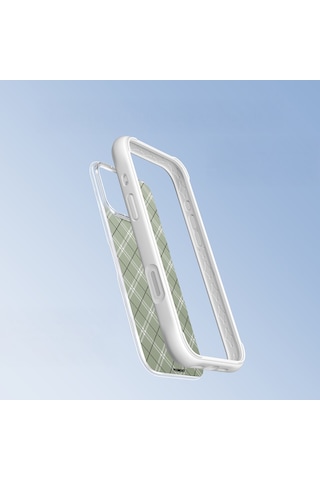 Apple Uyumlu iPhone 16 Pro Max Kılıf M-safe Şarj Özellikli Youngkit Argyle Serisi Kapak Açık Yeşil