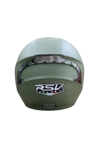 Rsv 618 Güneş Vizörlü Yarım Kask Mat Haki Yeşil