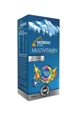 Nordic BORK Multivitamin OMEGA-3 Likit 150 ml Nordic BORK Multivitamin OMEGA-3 Likit 150 ml