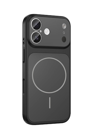 Rba Aksesuar Apple Uyumlu iPhone 17 Kılıf Rba M-safe Şarj Özellikli Kamera Korumalı Formen Kapak - Siyah Siyah