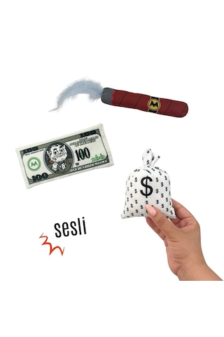 Miyav Mafya Temalı 4'lu Kedi Oyuncak Seti