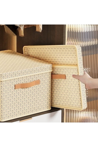 Novahub Sarı Yatak Altı Organizatör, Giysi Saklama Torbaları, Katlanır Yorgan Kutusu, Ev Dekorasyonu, L Boyutu Sarı