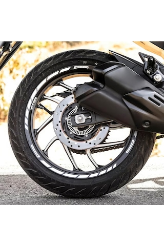 GP Kompozit Bajaj Dominar 250 / 400 2017-2024 Uyumlu Jant Şeridi Reflektif Gri
