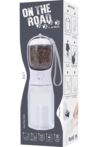10554699 M-pets On The Road 3in1 Köpek Seyahat Suluğu 600ml Pink