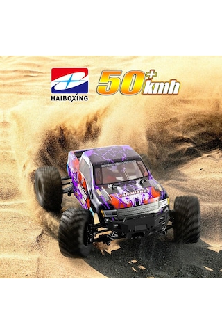 Haıboxıng Rc 1/12 903 Vanguard 50+ Km/h Sürat 4x4 Uzaktan Kumandalı Rc Model Araba Rtr Elektrikli 4wd Offroad Truck Mor