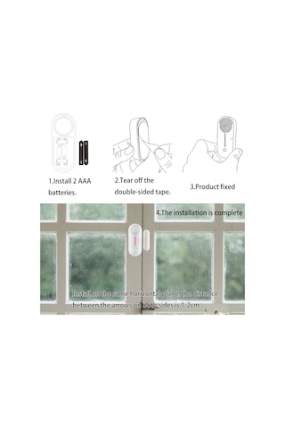 Mufunye Tuya Wifi Akıllı Kapı Pencere Sensörleri Akıllı Ev Alarm Cihazları Kablosuz Cep Telefonu App Uzaktan