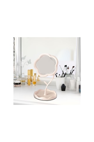 Suntek Masa Üstü Makyaj Aynası Ayarlanabilir Esnek Beyaz