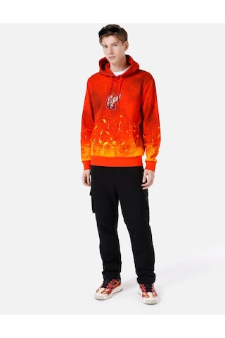 Colin's Colins Regular Fit Baskılı Turuncu Erkek Sweatshirt Cl1066979 Turuncu