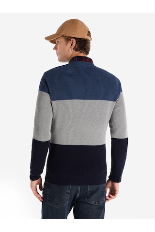 Colin's Colins Regular Fit Bisiklet Yaka Çizgili Lacivert Erkek Kazak Cl1066283 Lacivert