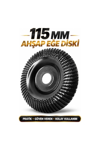 Ahşap Eğe Diski 115 Mm Tungsten Karbür Ahşap İşleme