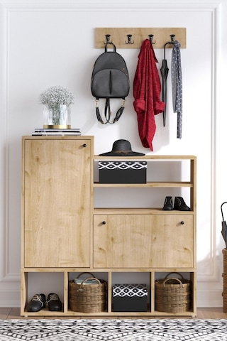 Decormet Wess Ayakkabılık Safir Meşe -dec-20077 Çok Renkli