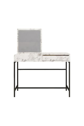 Decormet Linda Makyaj Masası Carrara Marble Mermer - Gri