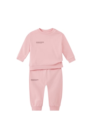 Pangaia Organik Pamuklu Çocuk Sweatshirt - Açık/pastel Pembe 3-6 Ay