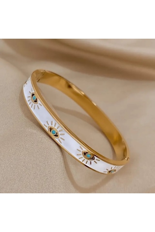 Mk Tasarım Çelik Bileklik Model-1 Gold