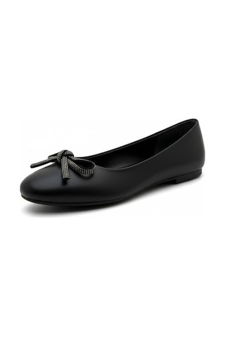 Dosa Shoes Kadın Fiyonklu Babet-siyah Süet Siyah