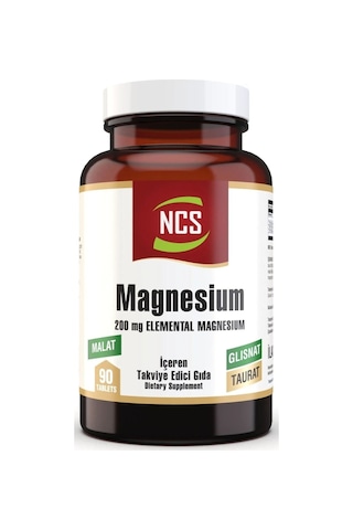 Ncs Magnesium (Magnezyum) Malat Glisinat Taurat 90 Tablet