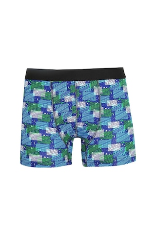 Akbeniz Erkek Penye Likralı Desenli Boxer 40118-Mavi Akbeniz Erkek Penye Likralı Desenli Boxer 40118-Mavi