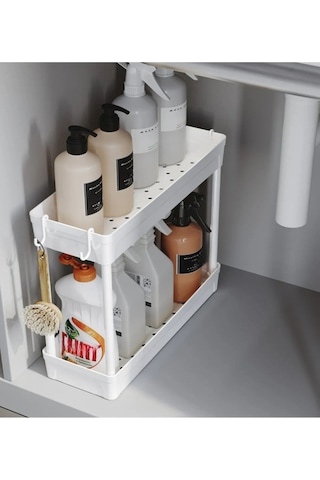 Çok Amaçlı Raf Organizer Beyaz