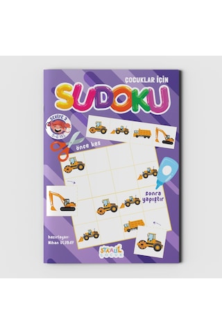Çocuklar için Sudoku 3'lü SET - Seviye 1-2-3 3 Kitap