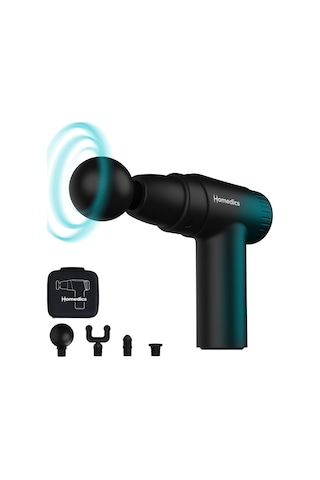 Homedics Novo Mini Masaj Tabancası, Dokunarak Masaj Aleti, Siyah