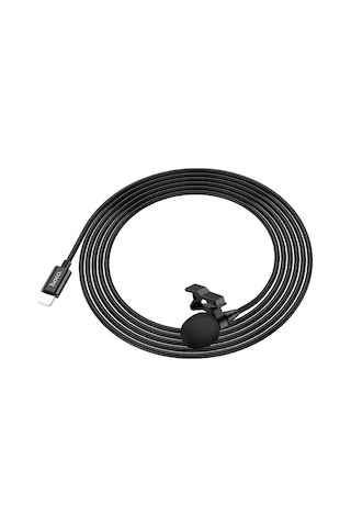 Hoco L14 iPhone Uyumlu Lightning Kablolu Profesyonel Yayıncı Yaka Mikrofonu 2mt- 5775