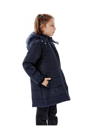 Benitto Kids Kız Çocuk Kapüşonlu Kışlık Şişme Mont 51355 Lacivert