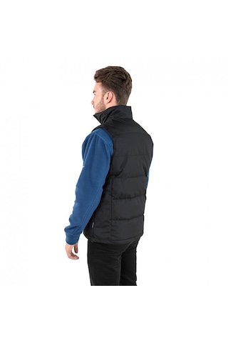 Trespass Clasp Padded Gilet Erkek Yelek Siyah Siyah
