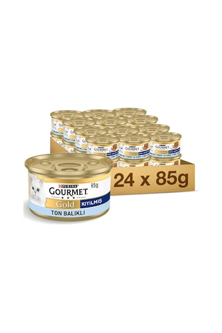Gourmet Gold Kıyılmış Ton Balıklı Kedi Konservesi 24x85gr Gourmet Gold Kıyılmış Ton Balıklı Kedi Konservesi 24x85gr