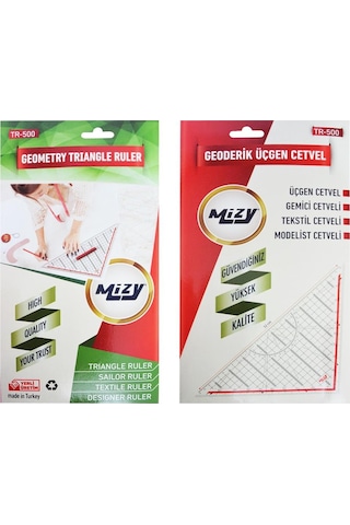 Modelist Gönyesi 32cm - Geoderik Cetvel - Modelist Cetveli
