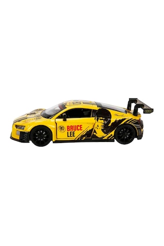 1:32 Sesli Ve Işıklı Rmz Hobby Bruce Lee Serisi Die Cast Çek Bırak Model Araba - Sarı Audi R8 Lms Br