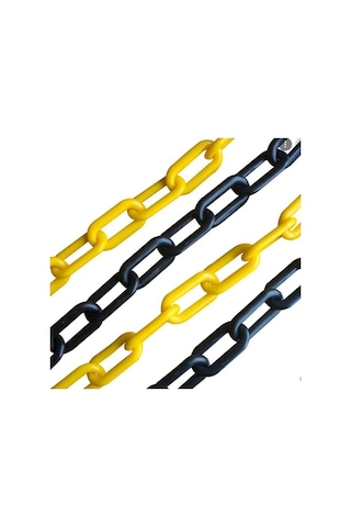 Force Chain 8 Mm 25 Mtr. Sarı Siyah Plastik Zincir