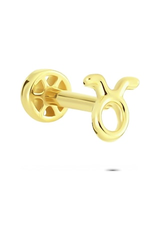 Glorria Altın Boğa Burcu Tragus Piercing Çok Renkli